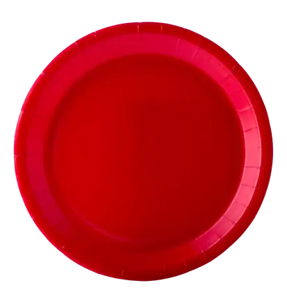 Ronde Kartonnen Borden 18 cm Rood – Feestservies