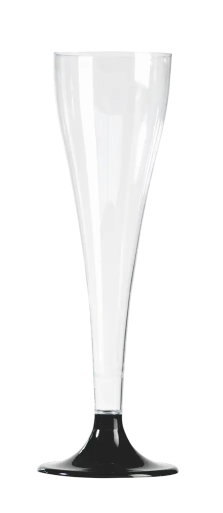 Herbruikbare Champagneflûtes 10 cl Zwarte Voet – Receptieglazen