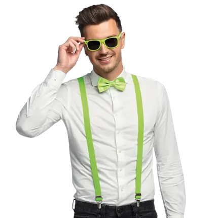 Fluorescerende feest- en verkleedaccessoires - Fluogroen