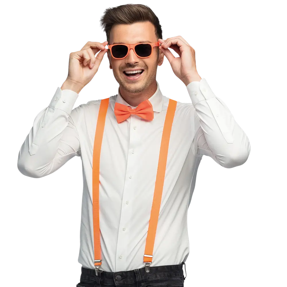 Fluorescerende feest- en verkleedaccessoires - Fluorescerend oranje