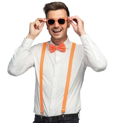 Fluorescerende feest- en verkleedaccessoires - Fluorescerend oranje