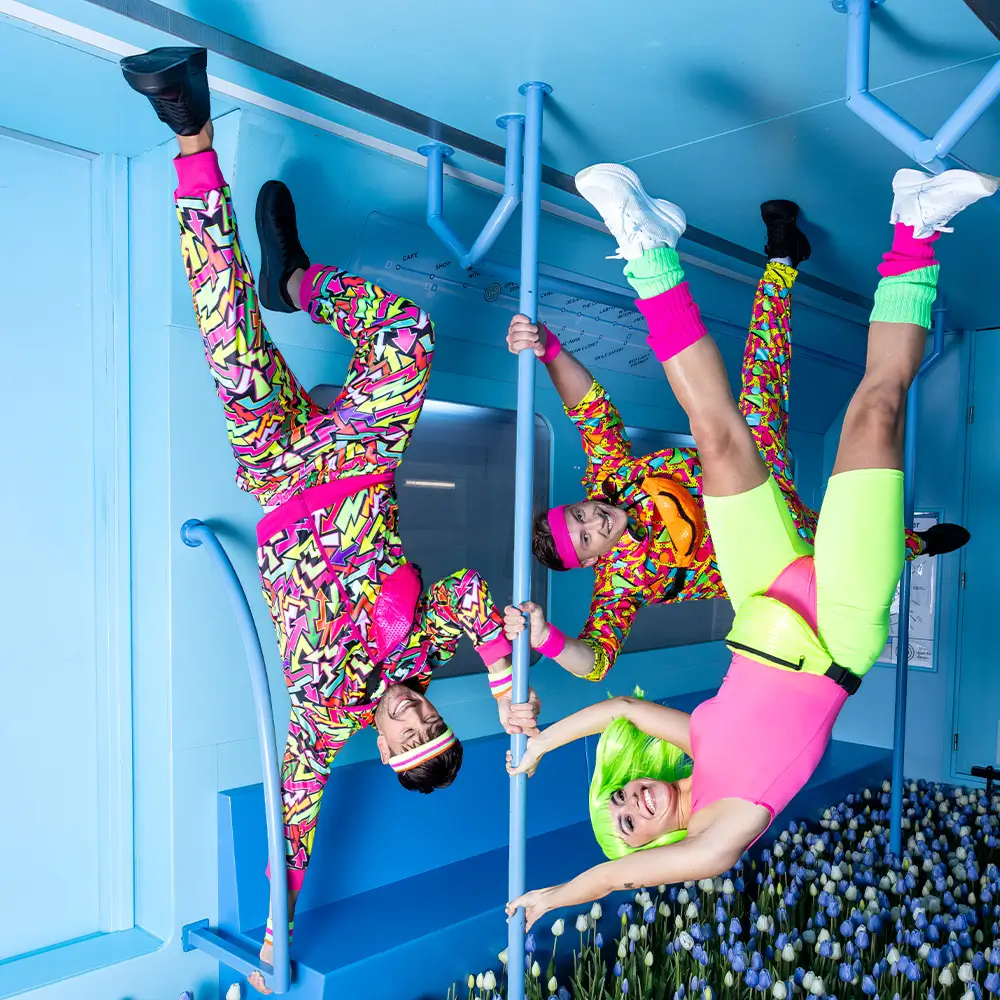 Fanny pack met lovertjes voor feestjes en carnavalskleding - Fluorescerend oranje
