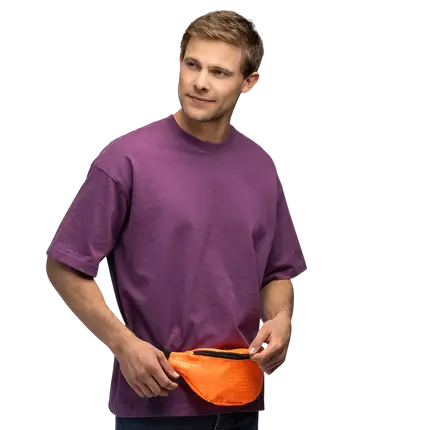 Fanny pack met lovertjes voor feestjes en carnavalskleding - Fluorescerend oranje