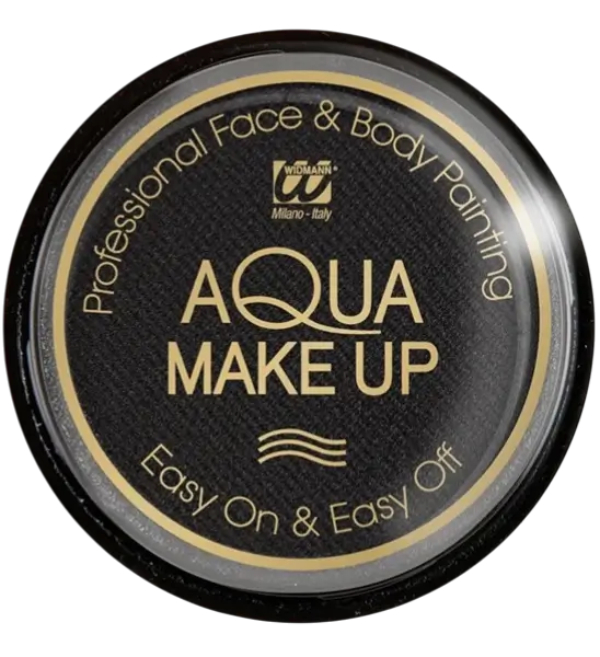 Zwart Water Make-up - Aqua Make-up 10 ml - Verjaardag Carnaval Halloween Supporter