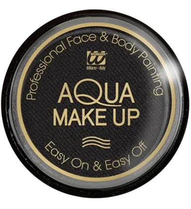 Zwart Water Make-up - Aqua Make-up 10 ml - Verjaardag Carnaval Halloween Supporter