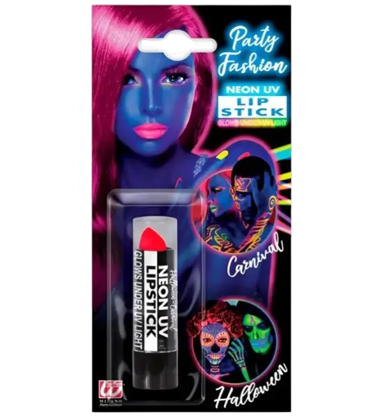 Lippenstift Fluorescerend Roze UV - Halloween Carnaval Schminken - 6 ml