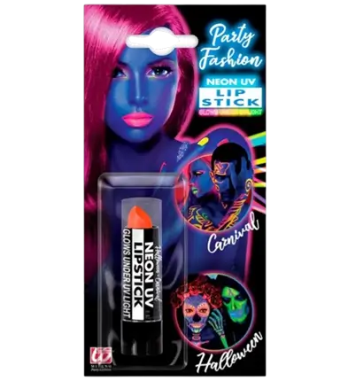 Oranje fluorescerende UV-lippenstift - Halloween Carnaval Schminken - 6 ml