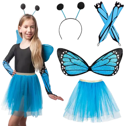 Verkleedkist met kindervlinder - Carnavalsaccessoires
