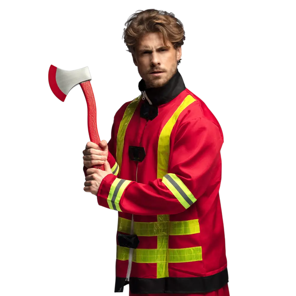 Dummy Brandweerbijl - Brandweerman vermomming accessoire