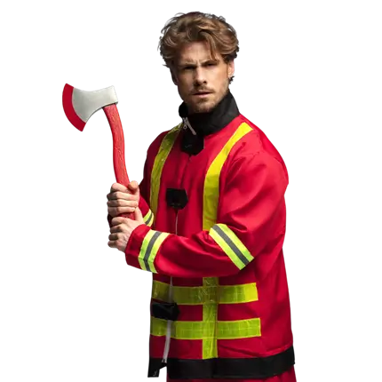 Dummy Brandweerbijl - Brandweerman vermomming accessoire