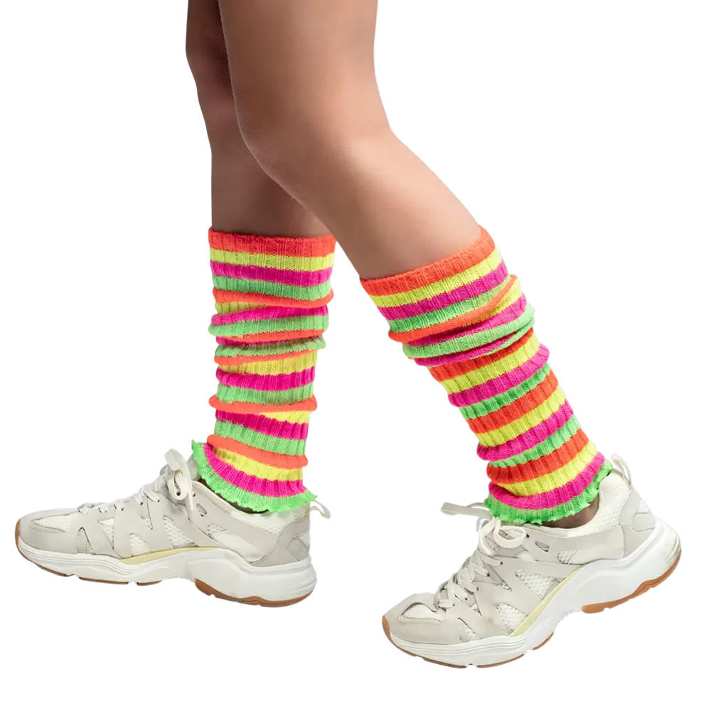 Regenboog legging - 80s verkleedaccessoires