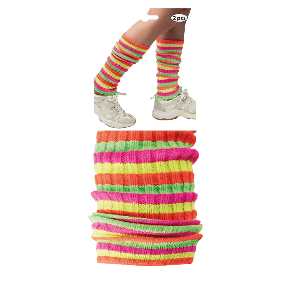 Regenboog legging - 80s verkleedaccessoires