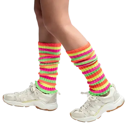 Regenboog legging - 80s verkleedaccessoires