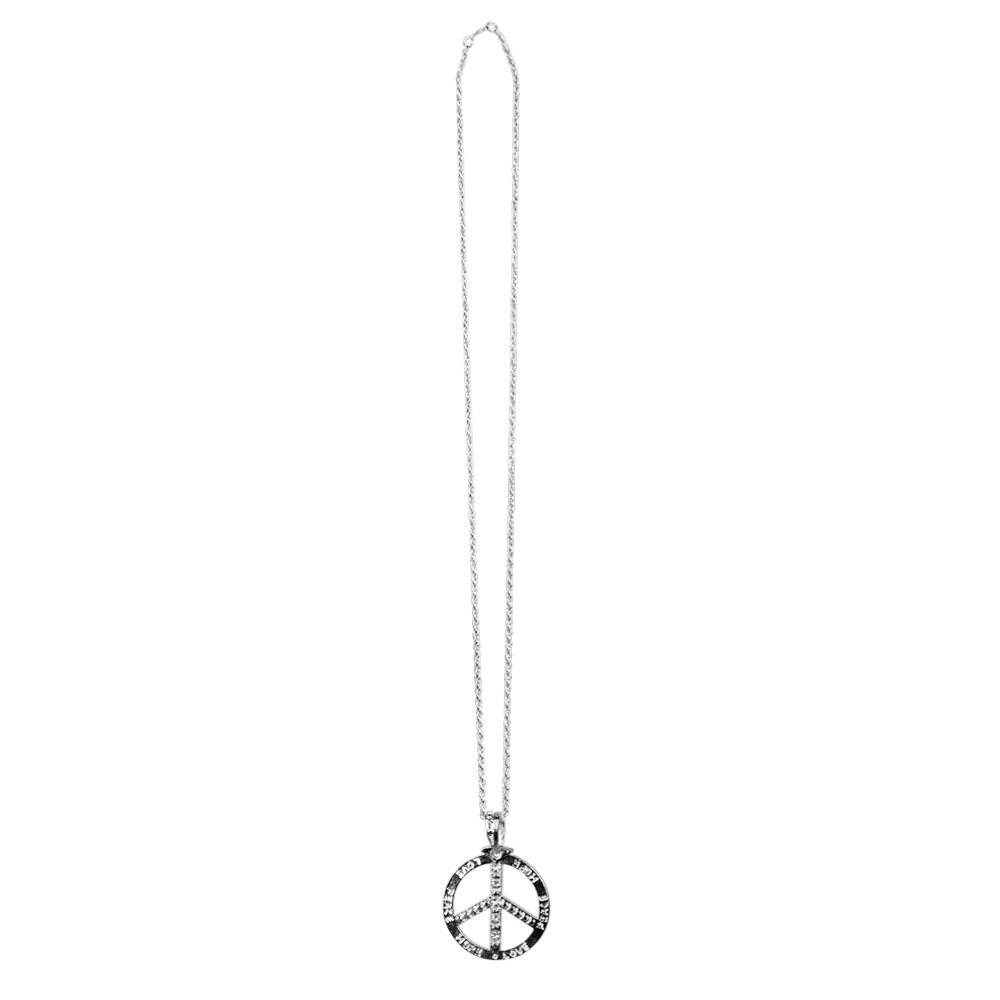 Peace Hippie halsketting - Collier Symbole Paix Années 60