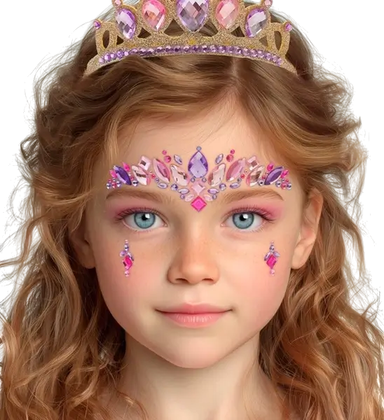 Princess Face Sieraden - Strass Carnaval Enfant