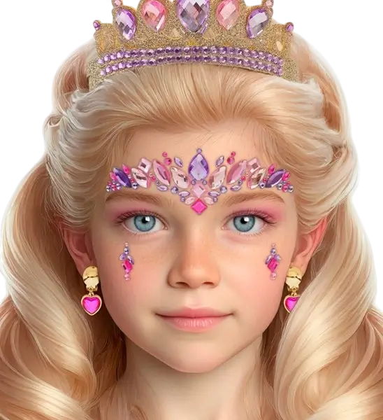 Princess Face Sieraden - Strass Carnaval Enfant