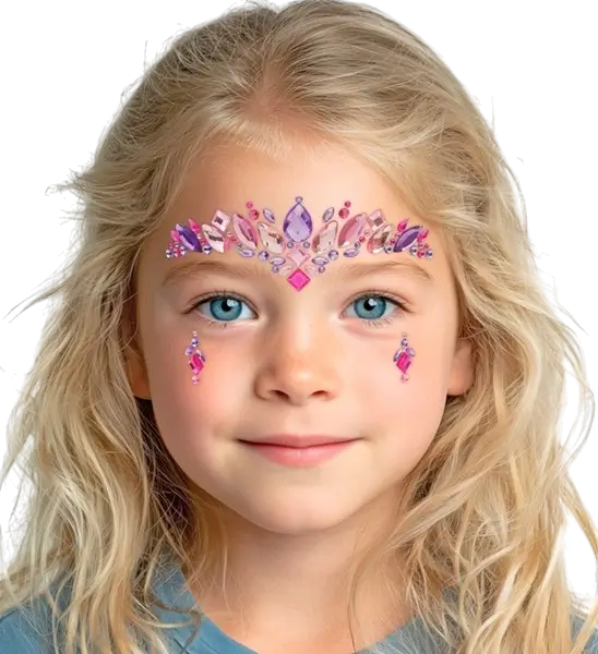 Princess Face Sieraden - Strass Carnaval Enfant