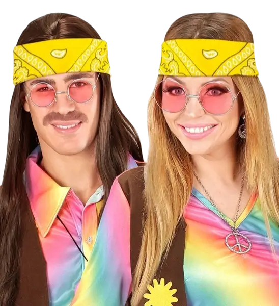 Gele Cowboy Bandana 55x55 cm - Western Sjaal