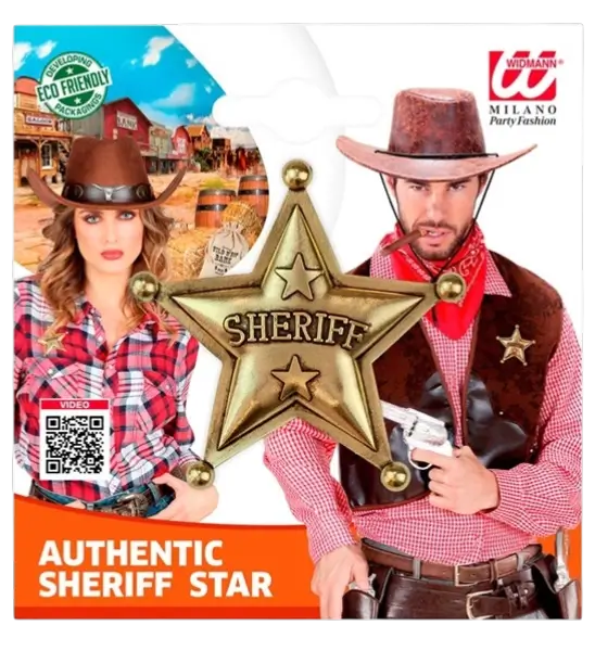 Echte Sheriff ster - Cowboy Far West badge