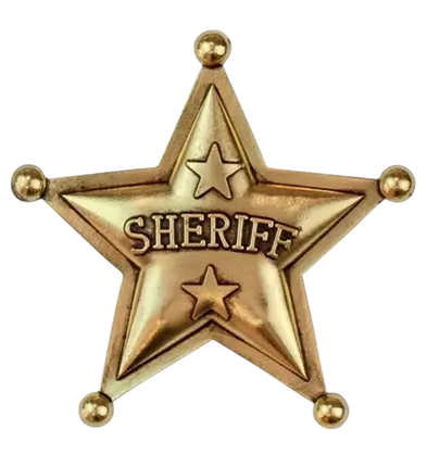 Echte Sheriff ster - Cowboy Far West badge