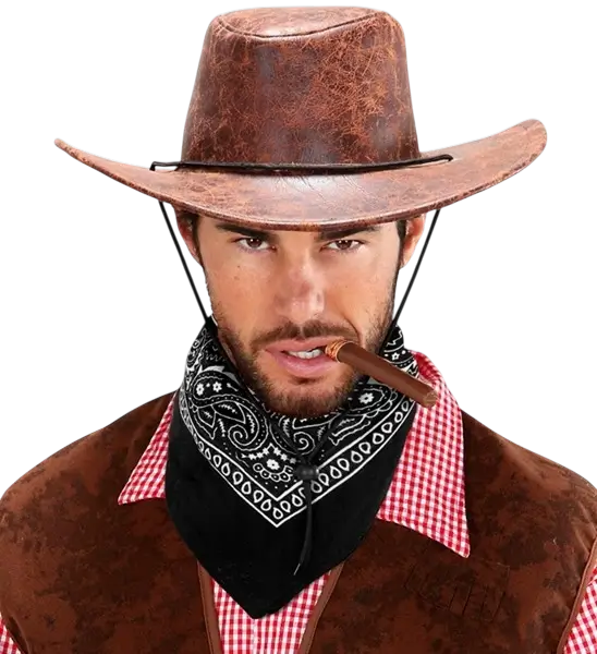 Zwarte Cowboy Bandana 55x55 cm - Western Sjaal