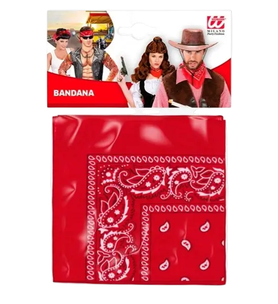 Rode Cowboy Bandana 55x55 cm - Western Sjaal