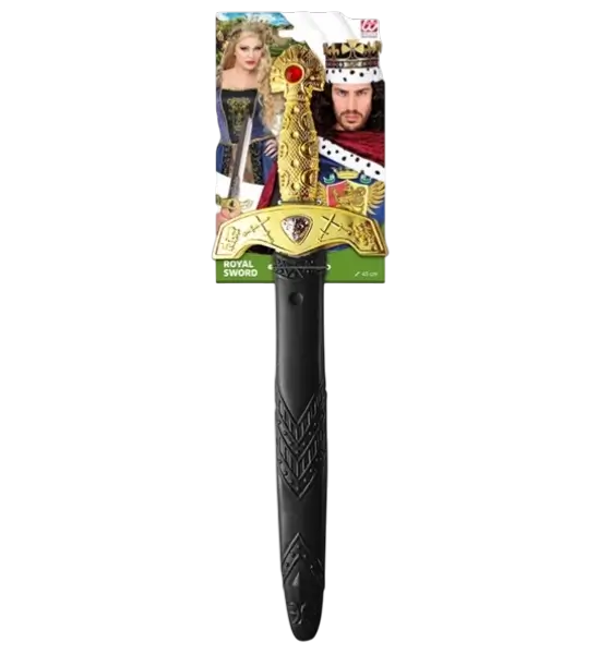 Koninklijk Zwaard met Stenen en Schede - 45 cm