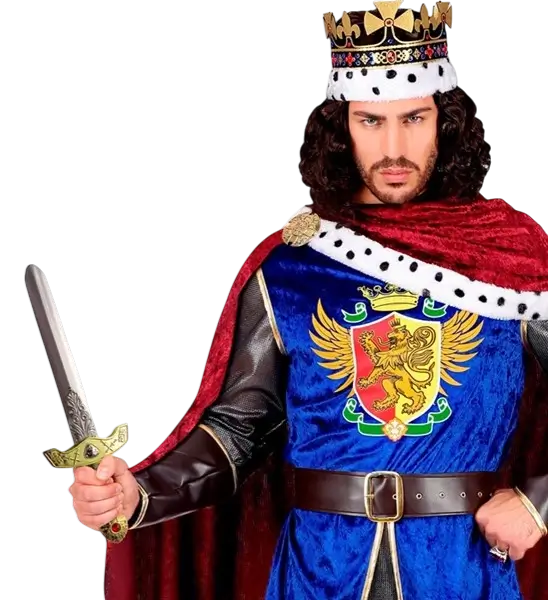 Koninklijk Zwaard met Stenen en Schede - 45 cm