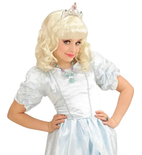 Gekleurde Parelketting met Blauw Strass Hart