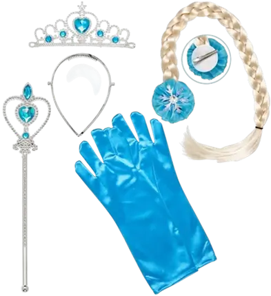 Sneeuwprinsessenset - Tiara, Matje, Handschoenen en Toverstaf