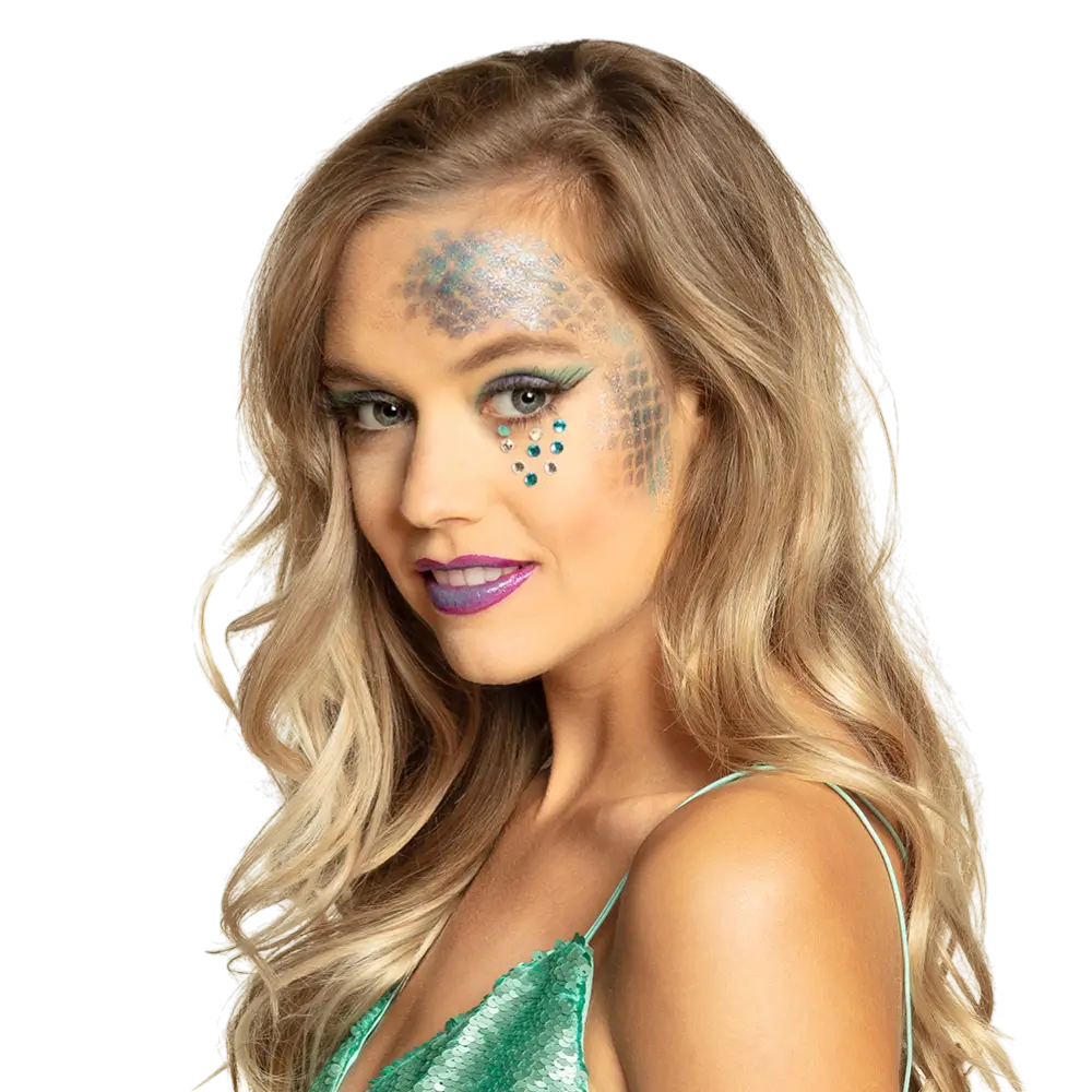 Make-up kit met zeemeermin voor kinderen - carnaval en feest Make-up