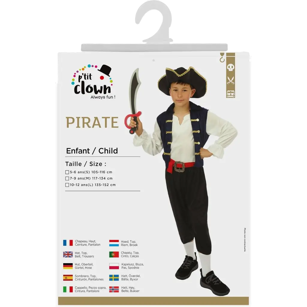 Piratenkostuum voor jongens 5-6 jaar - Piratenkostuum voor kinderen