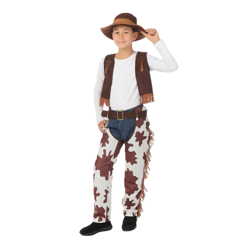 Cowboy vermomming voor 5-6 jarigen - Cowboy kostuum voor jongens
