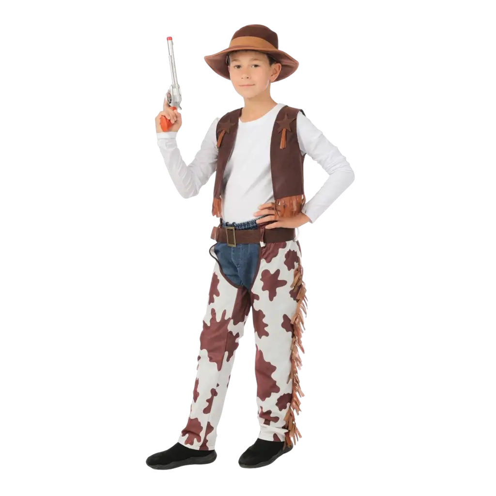 Cowboy vermomming voor 5-6 jarigen - Cowboy kostuum voor jongens