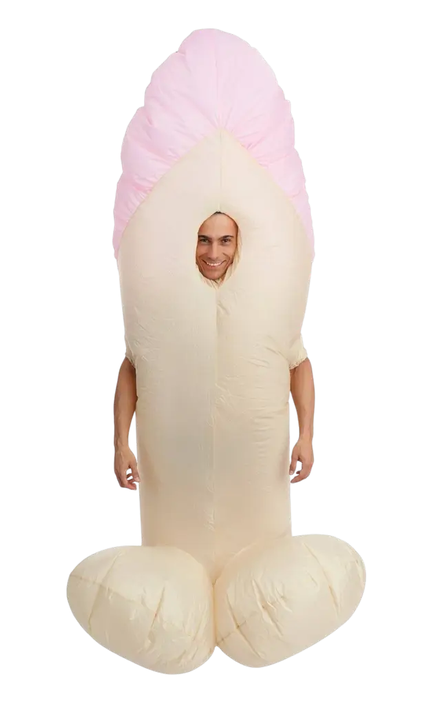 Zizi volwassen opblaasbare vermomming - One Size Feestelijk Humorkostuum