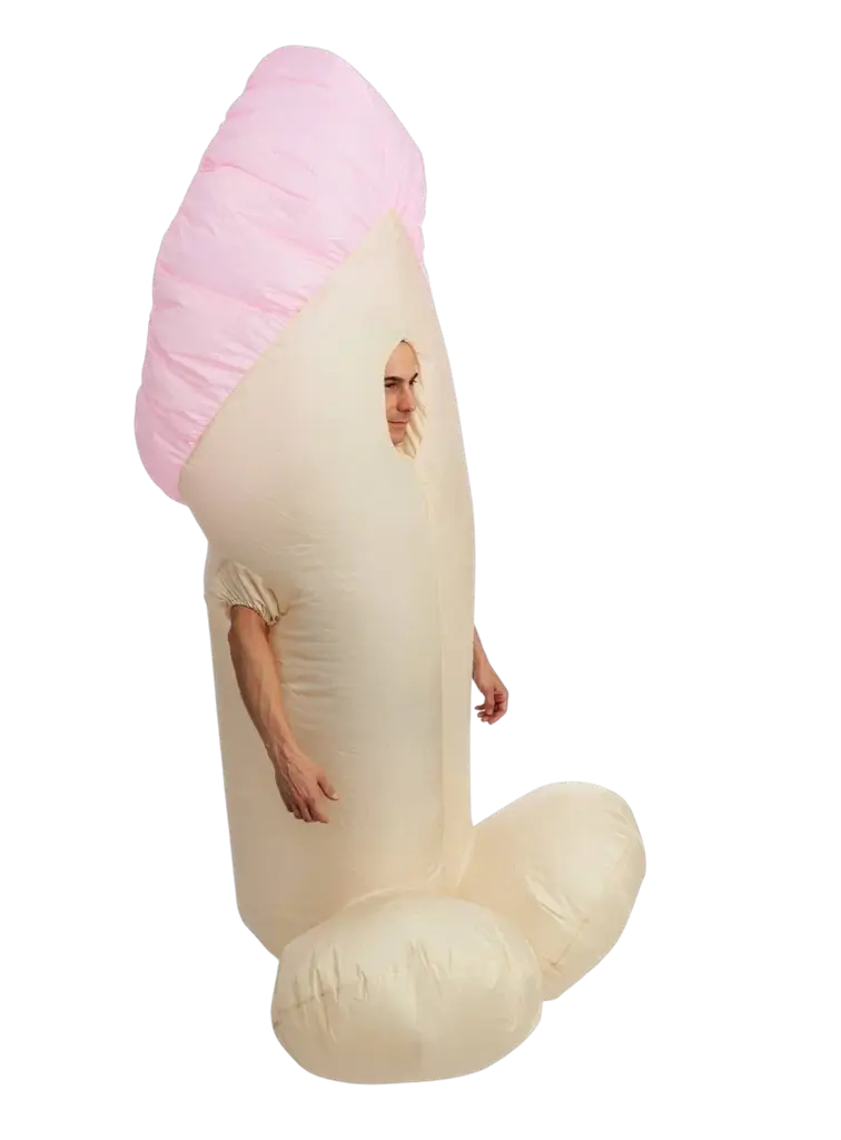 Zizi volwassen opblaasbare vermomming - One Size Feestelijk Humorkostuum