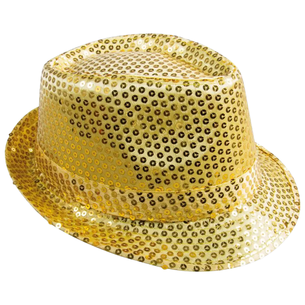 Borsalino hoed met gouden lovertjes voor volwassenen - Feestaccessoires