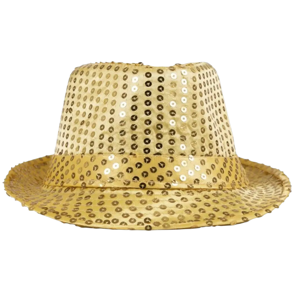 Borsalino hoed met gouden lovertjes voor volwassenen - Feestaccessoires