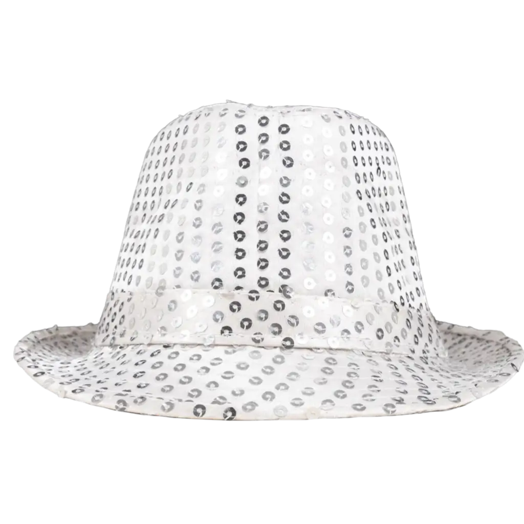 Volwassene zilveren pailletten Borsalino hoed - Disco-accessoires