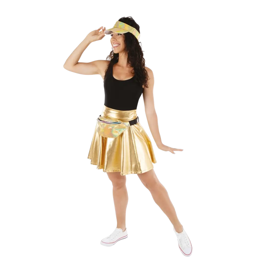 Disco-accessoireset in goud voor volwassenen - Disco-avondaccessoires