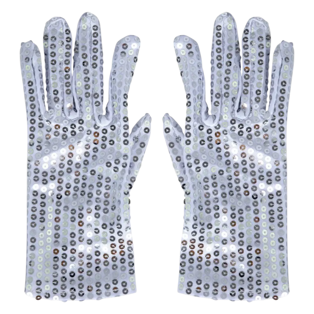 Volwassene zilver pailletten handschoenen - Disco Accessoires