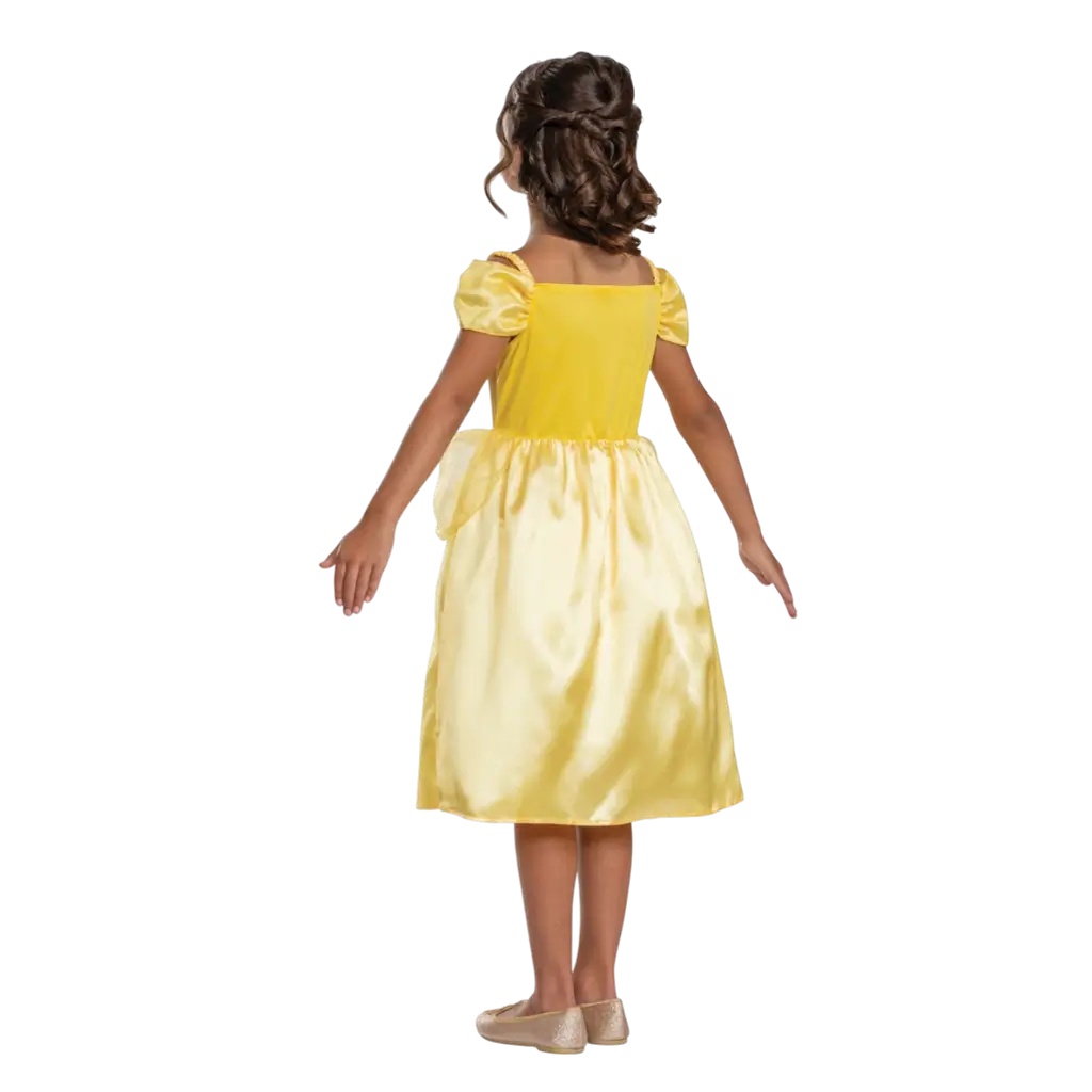 Belle Disney™ vermomming voor kinderen van 7-8 jaar - Beauty and the Beast prinsessenkostuum