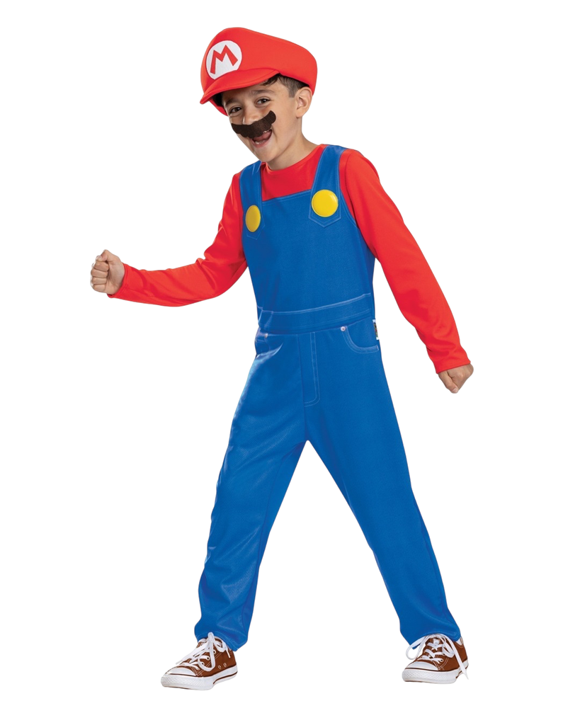 Mario Super Mario™ Vermomming Kind 7-8 jaar