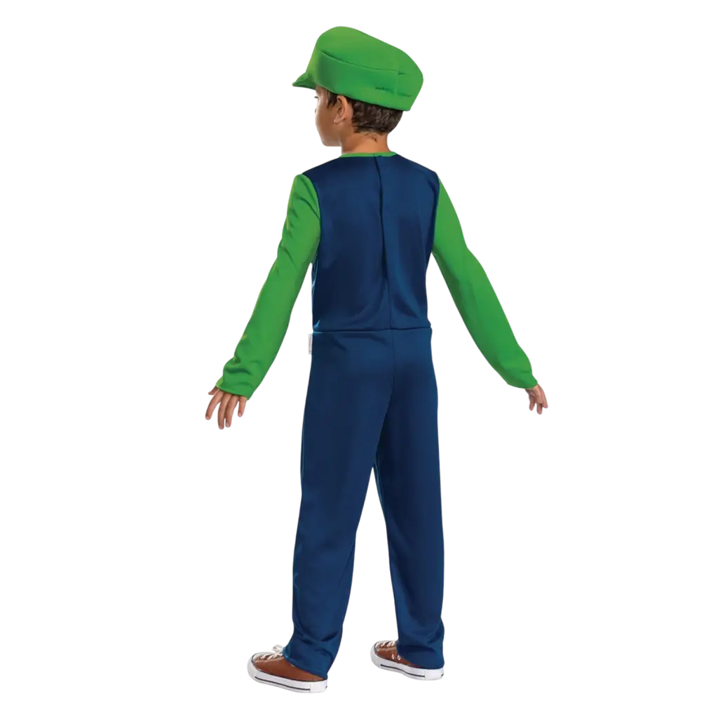 Luigi Super Mario™ Vermomming Kind 7-8 jaar