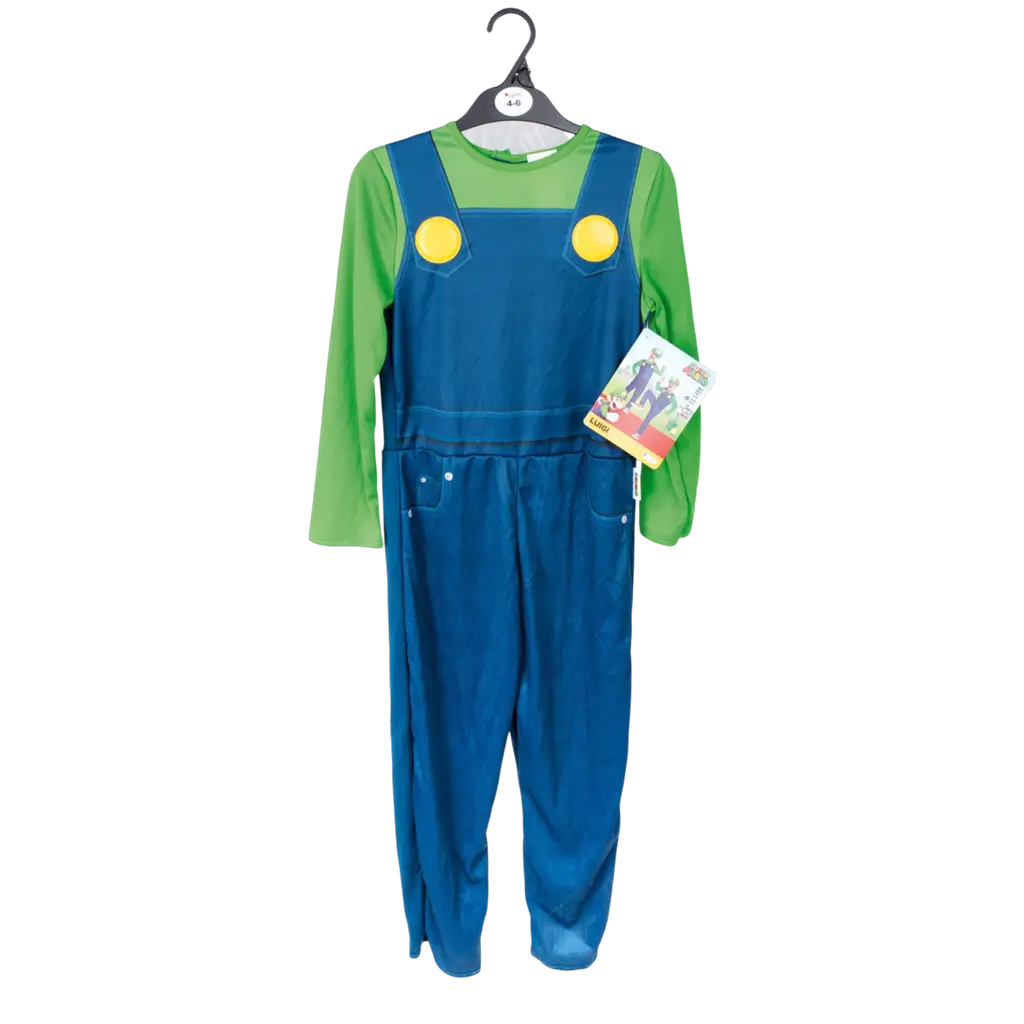 Luigi Super Mario™ Vermomming Kind 7-8 jaar