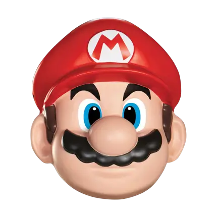 Mario Super Mario™ Masker voor volwassenen - Vermomming Accessoires