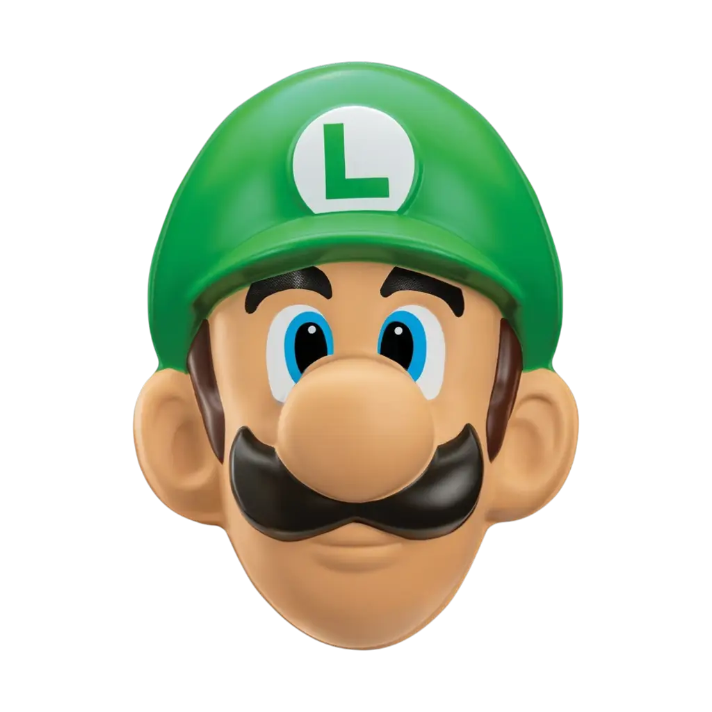 Luigi Super Mario™ Masker voor volwassenen - Vermomming Accessoires