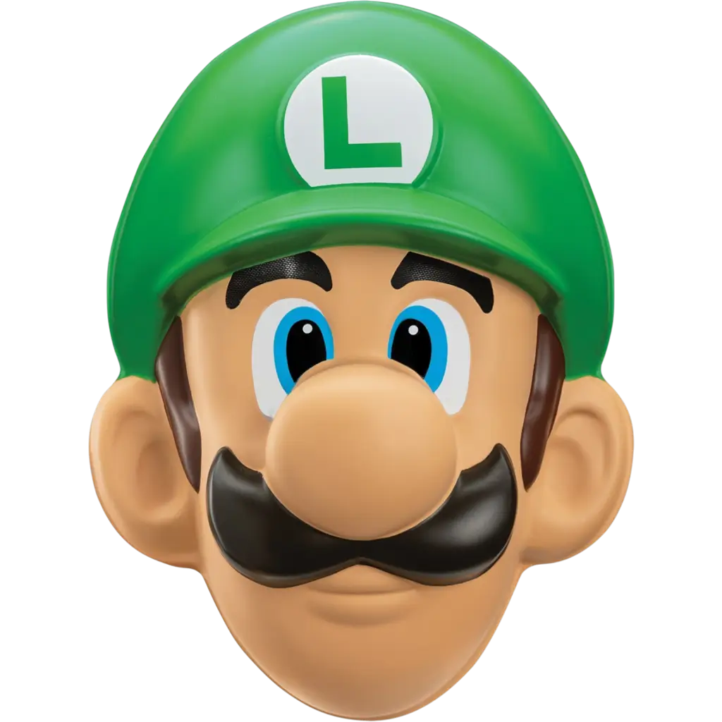 Luigi Super Mario™ Masker voor volwassenen - Vermomming Accessoires