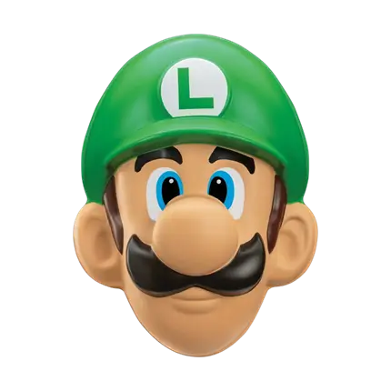 Luigi Super Mario™ Masker voor volwassenen - Vermomming Accessoires