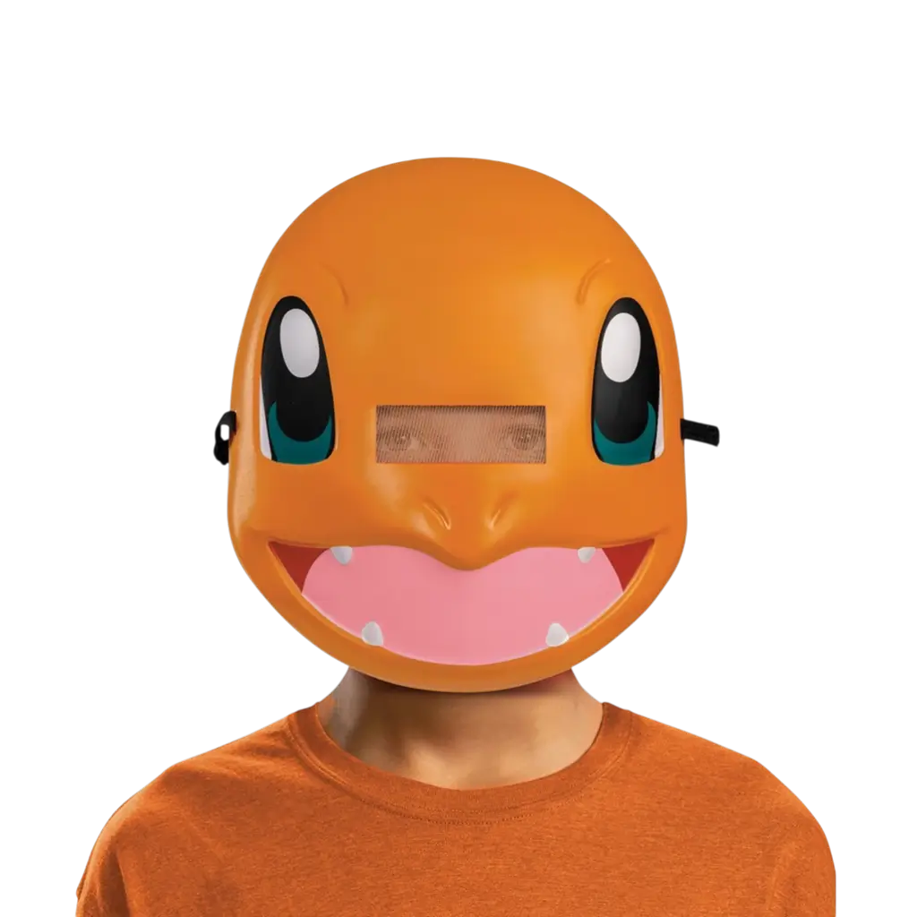Pokémon™ Salamèche Masker voor kinderen - Vermommingsaccessoires
